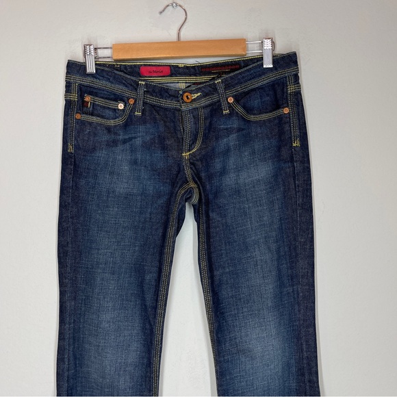 AG Adriano Goldschmied The Merlot Low Rise Bootcut Jeans Dark Wash - Picture 2 of 14